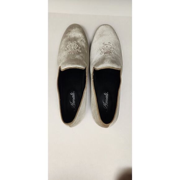 Amali Mens Velvet Tan Loafer Size US10.5 - Picture 7 of 8